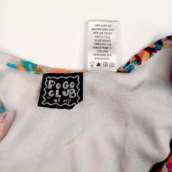 Pogo Club of NY Girls Top Size 10 12 A-Line Floral Liner Flower Embellishments - Picture 6 of 6